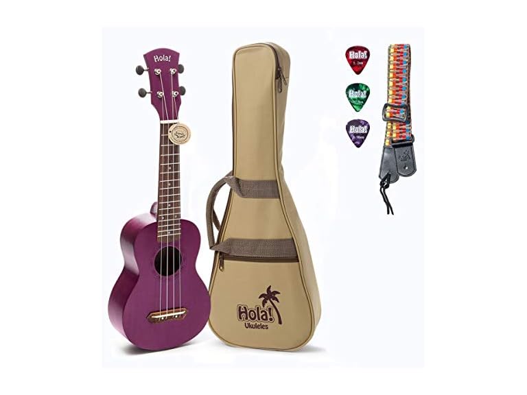 Hola! Music Deluxe Mahogany Soprano Ukulele Bundle