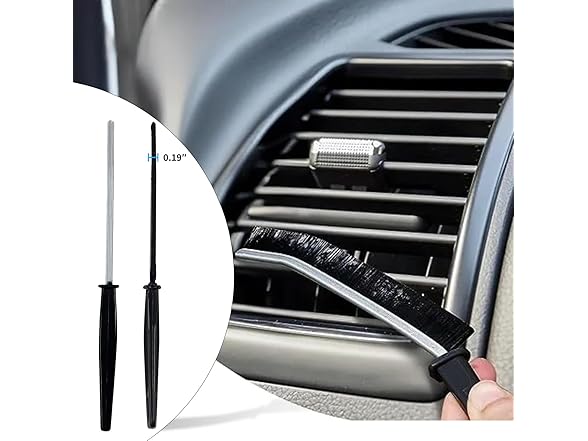 6 Pcs Hard Bristle Crevice Cleaning Brush