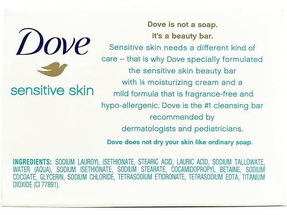Dove Beauty Bar Sensitive Skin Cleanser