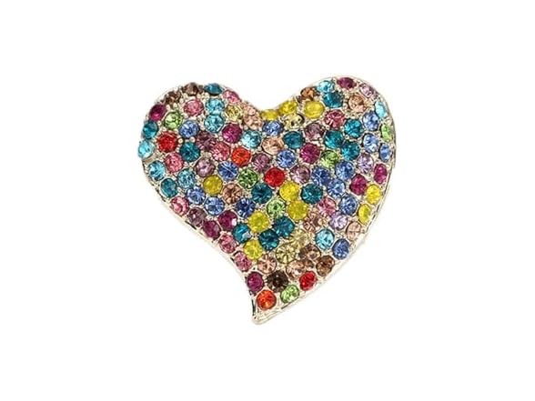 Love Heart Shape Brooch Pin