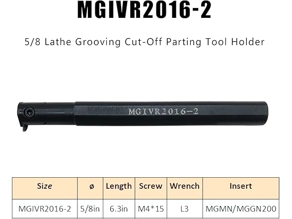 LAHDYFHOE 5/8 MGIVR Grooving Cut-Off 