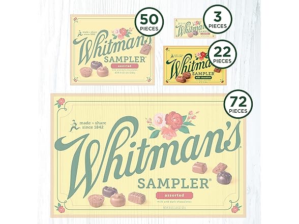 Whitmans Sampler Milk Choc Gift Box 10oz