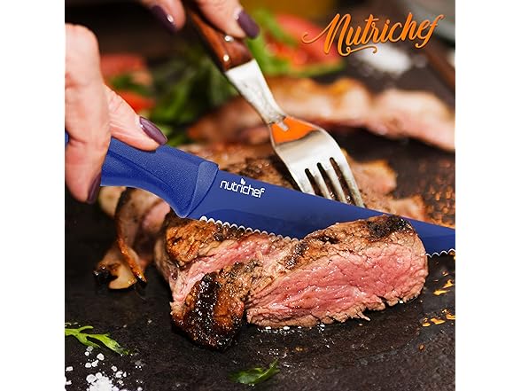 NutriChef SereneLife Stainless Steel Knife Set