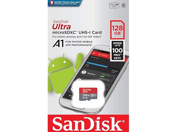 SanDisk 128GB Ultra microSDXC Card