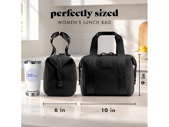 Fit & Fresh Remi Lunch Bag for Women Work Black