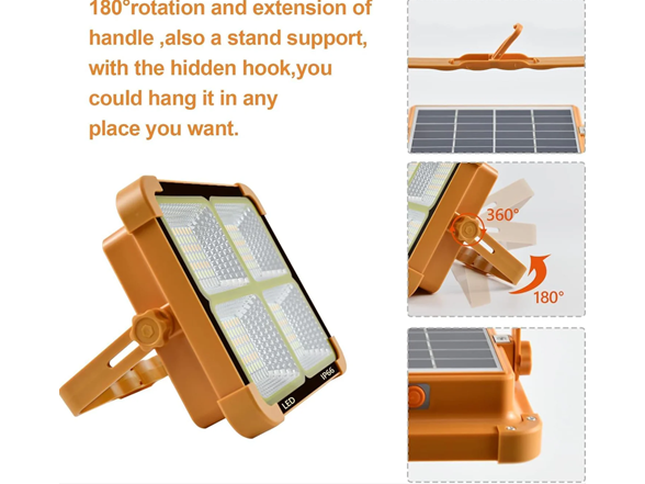 Hakol BH-1033-2 PACK Portable LED Solar Light 100W