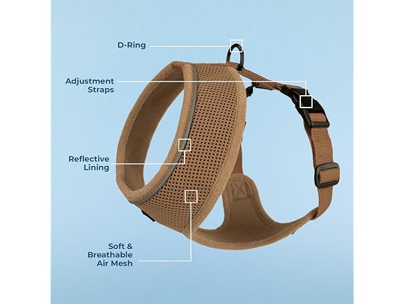 Best Pet Voyager Aerolite Over the Head Dog Harness, XSM