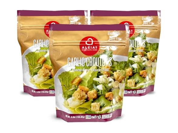 3PK Aleia’s Gluten Free Garlic Croutons – 5.5 oz
