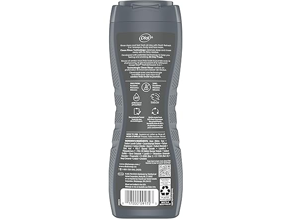 Dial Men 3in1 Body, Hair and Face Wash,