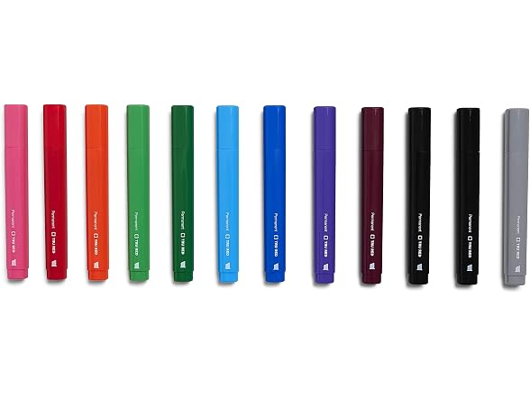 TRU RED Tank Permanent Markers, Chisel Tip, Astd