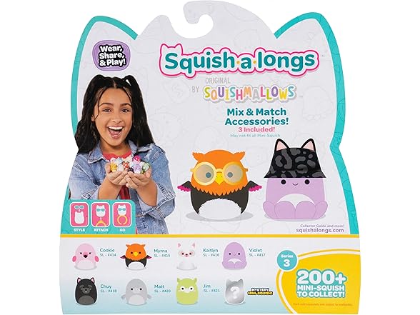Squish-a-longs Mini-Squish 8-Pack (Wave 3, Style 3)