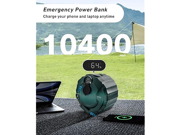 DUKUSEEK Portable Ceiling Fan