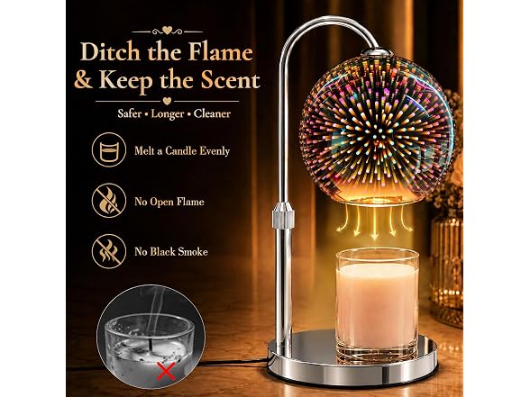 Candle Warmer Lamp 3D Firework