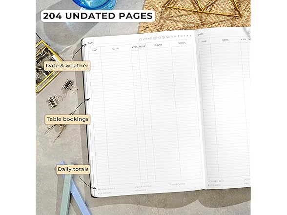 Restaurant Table Reservation Book