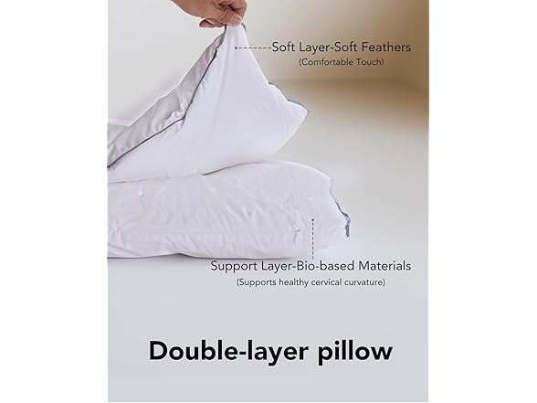 SKG Feather Neck Bed Pillows