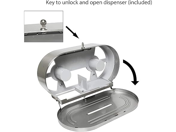 Twin Jumbo-Roll Toilet Dispenser
