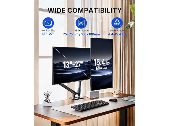 HUANUO FlowLift Pro Dual Monitor Mount
