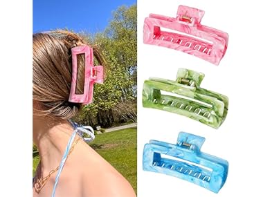 $3.99, Was $8.89, 55% Off! 3Pcs Hair Claw Clips for Women dealfomo