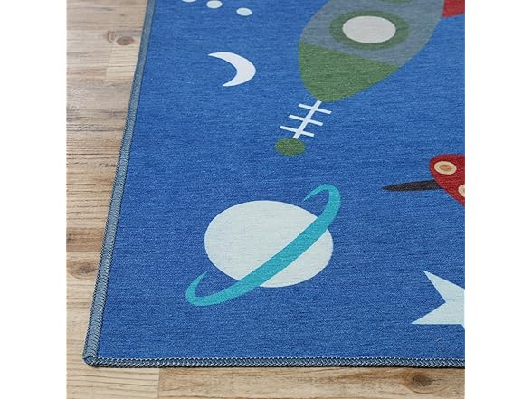 Superior Lil' Flyer Non-Slip Indoor Rug for Kids 6' x 9'
