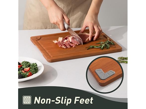 Socisen 3-Pack Bamboo Cutting Board Set