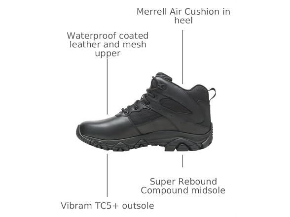 Merrell Men's Moab 3 Mid Response Tactical Boots