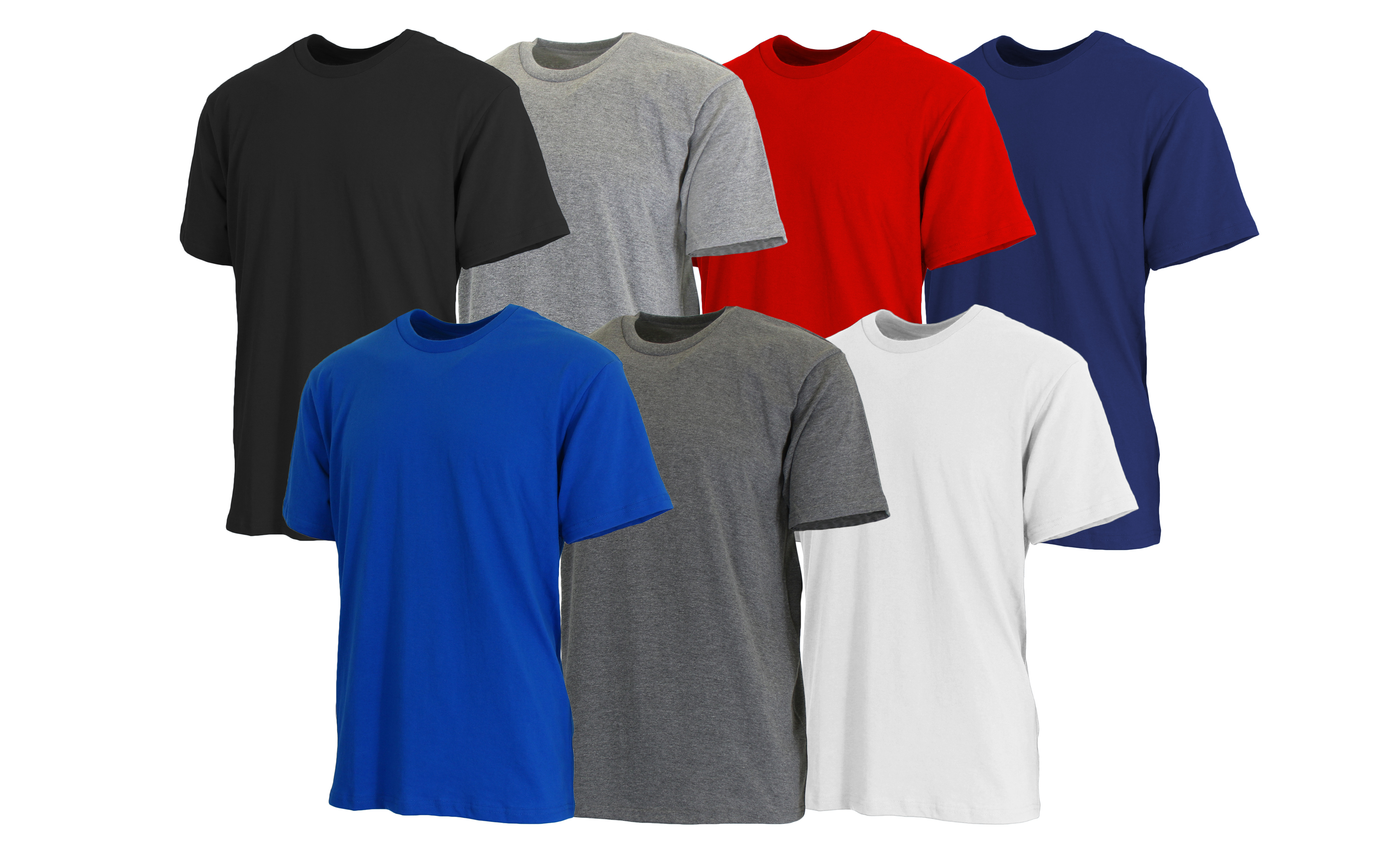 6Pk Mens S/S Crew Neck Classic Tee - Gallery 8
