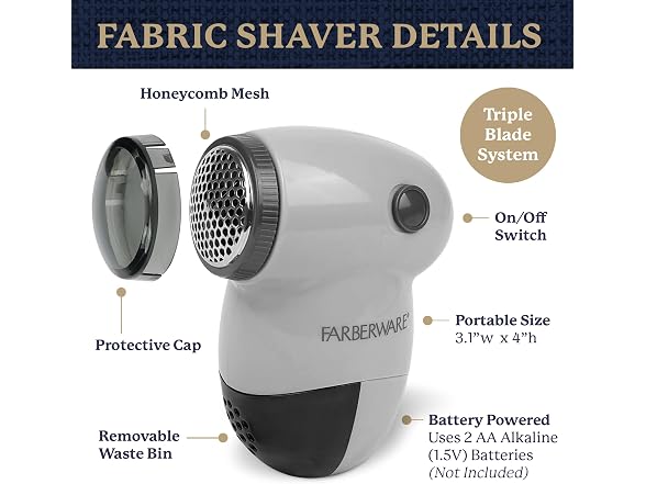 Best Brands Farberware Fabric Shaver & Lint Remover