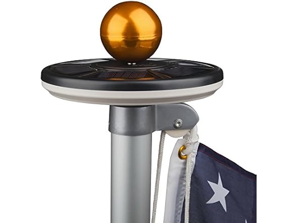 Sunnytech Solar Flag Pole Light, 20LED