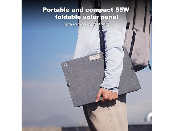 55W Portable Foldable Solar Panel