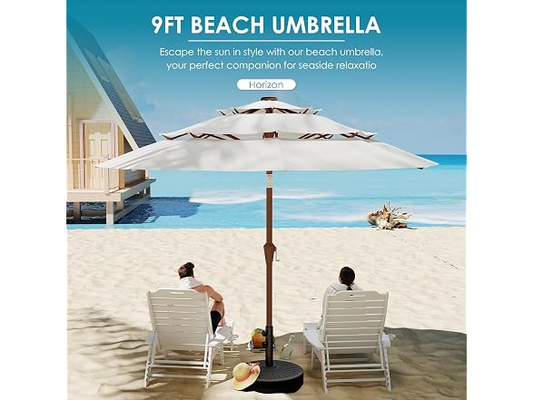 GREENVINES 3-Tier 9-FT-Patio-Umbrella