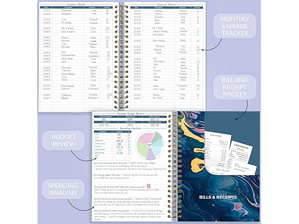 1 Year Budget Planner & Bill Organizer