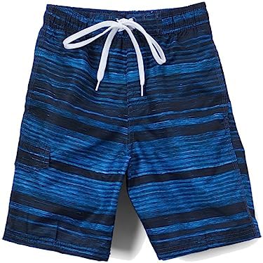 Kanu Surf Boys Line Up Quick Dry UPF 50+ Beach Swim Trunk, Jetstream Navy, 8
