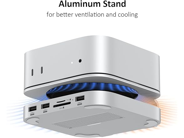 10in1 Aluminum Dock for Mac mini M4 Pro