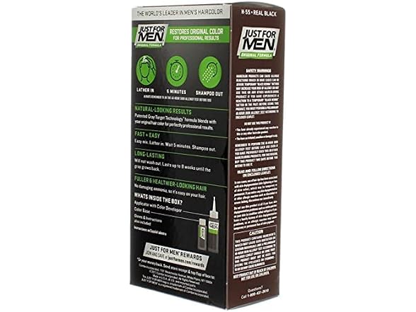 Just For Men Hair Color H55 Real Black