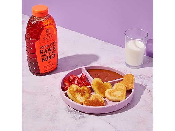 (6-Pack) Nate's 100% Pure, Raw & Unfiltered Honey
