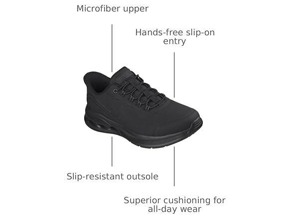 Skechers Men's Microfiber Glide Step Athletic Slip-On