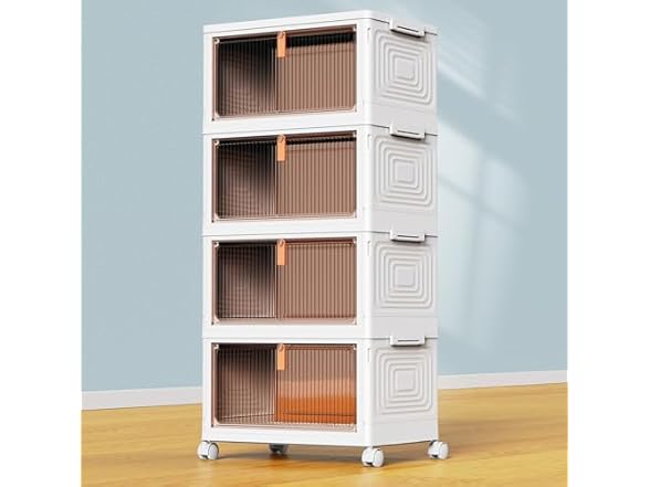 YFXCVSL 4 Tier Plastic Storage Bins