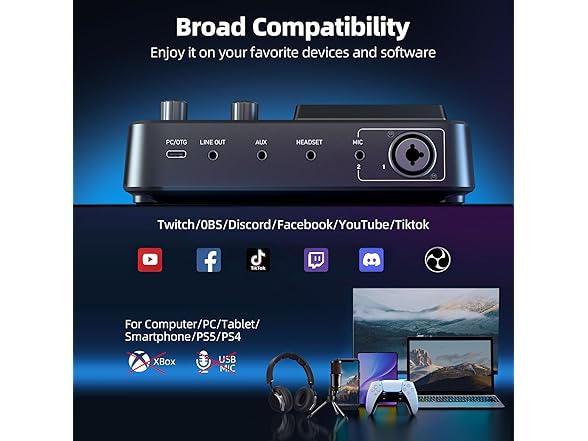 PUPGSIS Gaming Audio Mixer