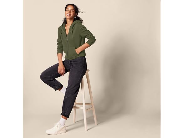 Amazon Essentials Women Fleece Full-zip Hoodie