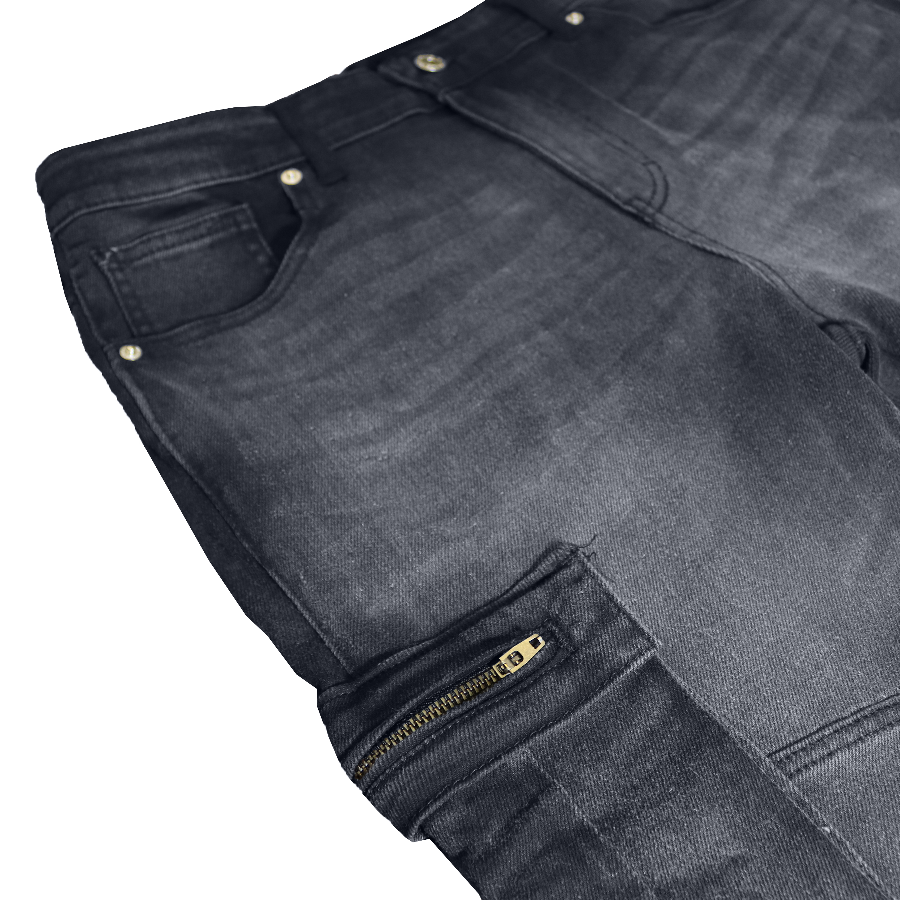 Men's Stretch Cargo Denim Jeans (30-42) - Gallery 46