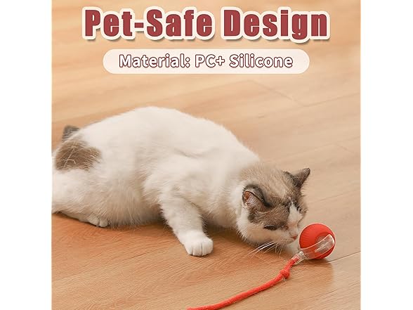 (2 Pack) Interactive Rolling Cat Ball