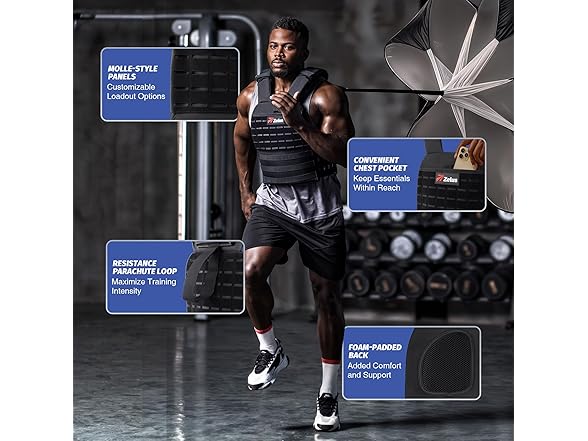 Black Tactical Weighted Vest