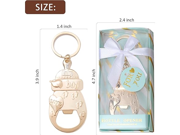 Uezea Baby Shower Bottle Openers