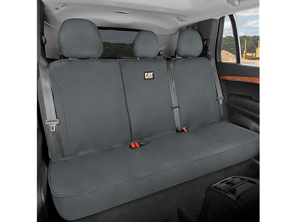 CAT Flexfit Gray Rear Seat Cover 60/40
