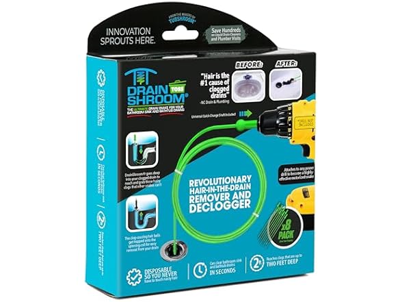 DrainShroom Disposable Hair Clog Remover