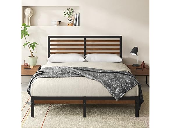 Zinus Kai Bamboo Platform Bed King