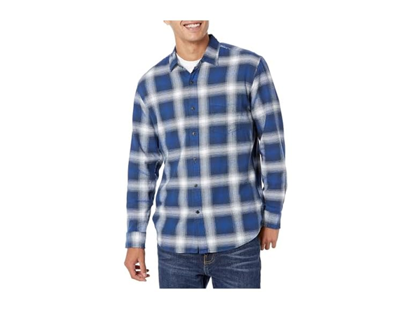 Blue White Large Plaid