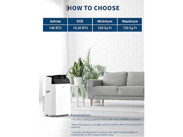 KYBOLT Portable Air Conditioner 14000 BTU