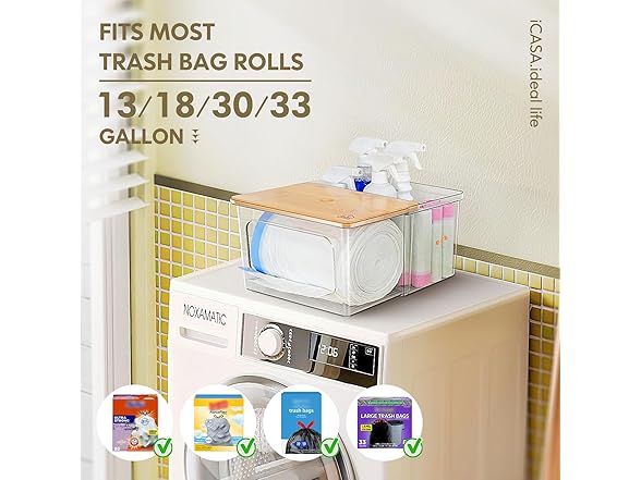 iCASA Trash Bag Dispenser Holder