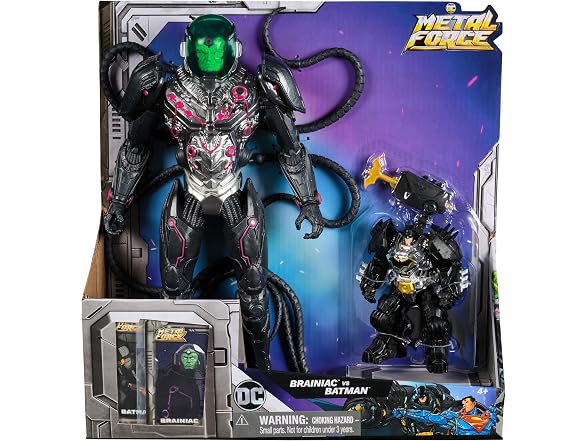 DC Comics Metal Force Brainiac vs Batman Figure Pack